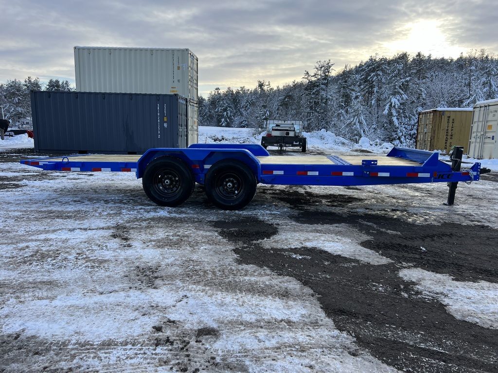 2024 Rice Trailers 7×20 14K Partial Tilt Deck Equipment Trailer w/ Spare Mount